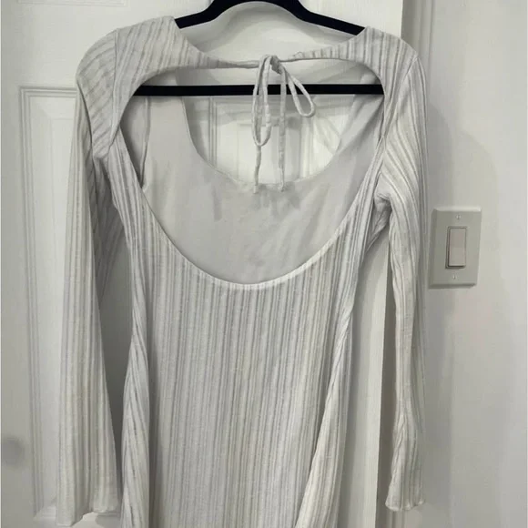 Tiger Mist White Ribbed Mini Dress - Picture 2 of 2